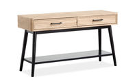 Table de salon Tyssen de 50 po avec rangement - bois de grève
