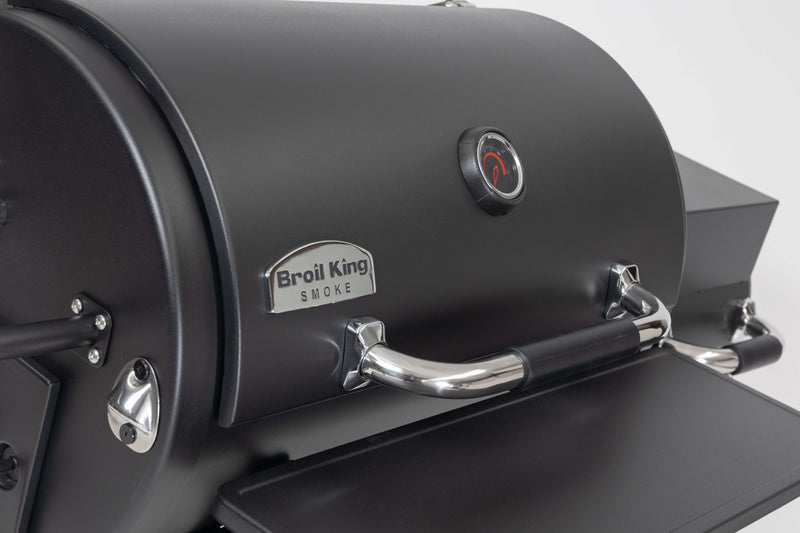 Broil King Regal Charbon Offset 400 Grill charbon et fumoir decale en noir