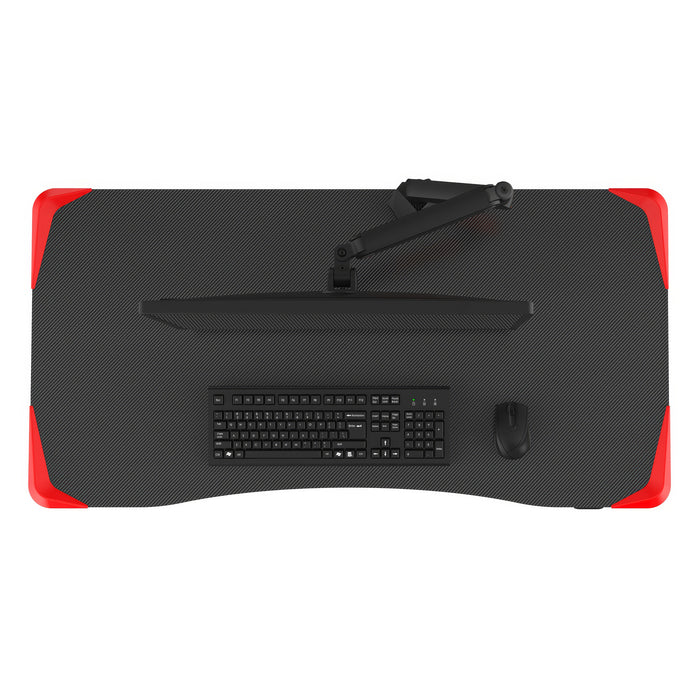 Bureau de jeu assis ou debout TygerClaw - rouge
