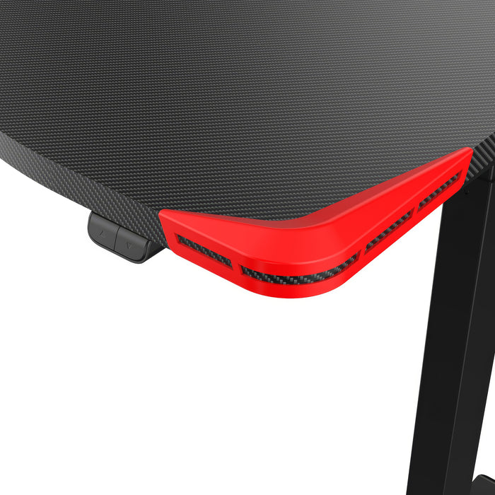 Bureau de jeu assis ou debout TygerClaw - rouge