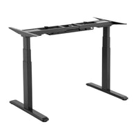 Bureau assis ou debout électrique TygerClaw à 2 moteurs - noir