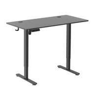 Bureau assis ou debout TygerClaw de 42 po à 2 étages - noir