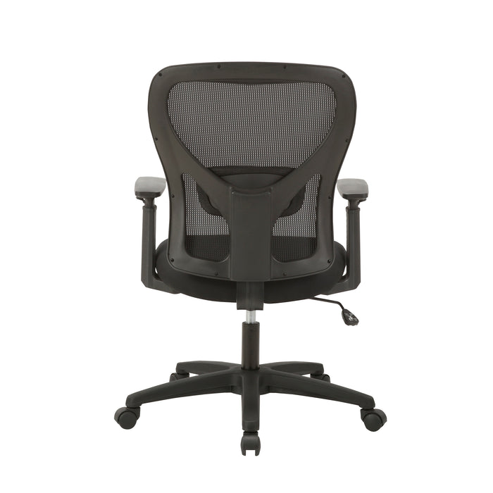 Fauteuil de bureau en mailles TygerClaw à dossier haut - noir