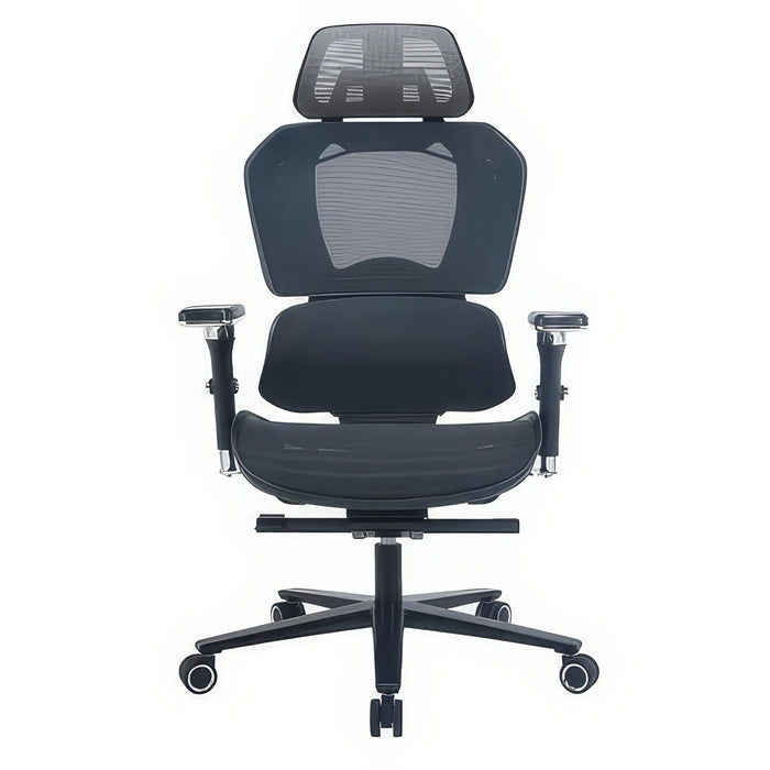 Fauteuil de jeu et de bureau ergonomique Duoflex de TygerClaw à dossier haut - rouge