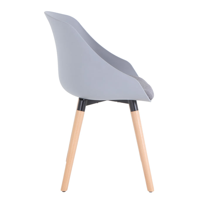 Fauteuil d’appoint TygerClaw mi-dossier - gris