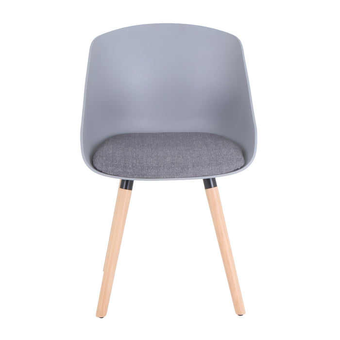 Fauteuil d’appoint TygerClaw mi-dossier - gris