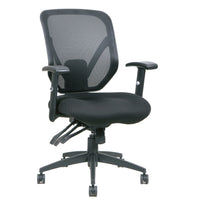 Fauteuil de bureau en mailles TygerClaw à mi-dossier - gris