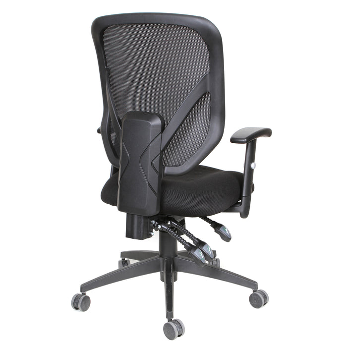 Fauteuil de bureau en mailles TygerClaw à mi-dossier - gris