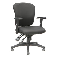 Fauteuil de bureau en tissu TygerClaw mi-dossier - gris