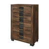 Commode verticale de chambre à coucher Titanium de 31,5 po (L) x 49,8 po (H) à 5 tiroirs - brune