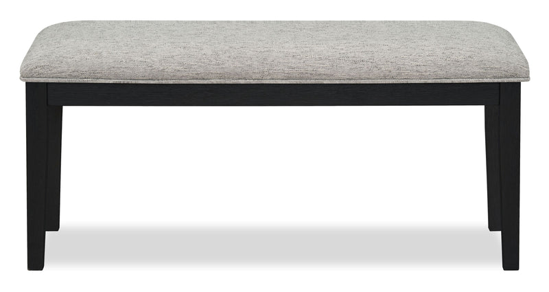 Banc de salle à manger Trove de 42 po (L) avec siège rembourré - noir