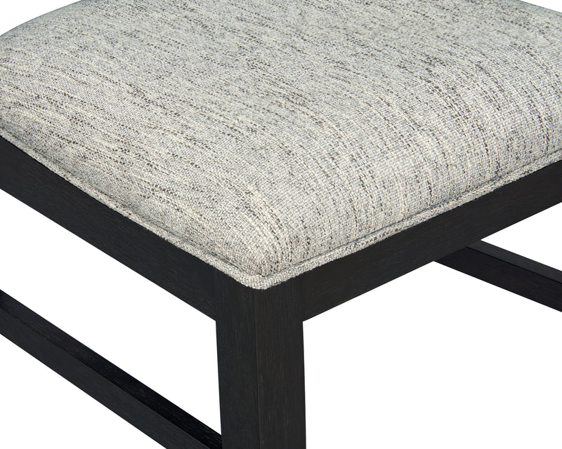 Chaise de salle à manger Trove avec dossier en échelle - noire 