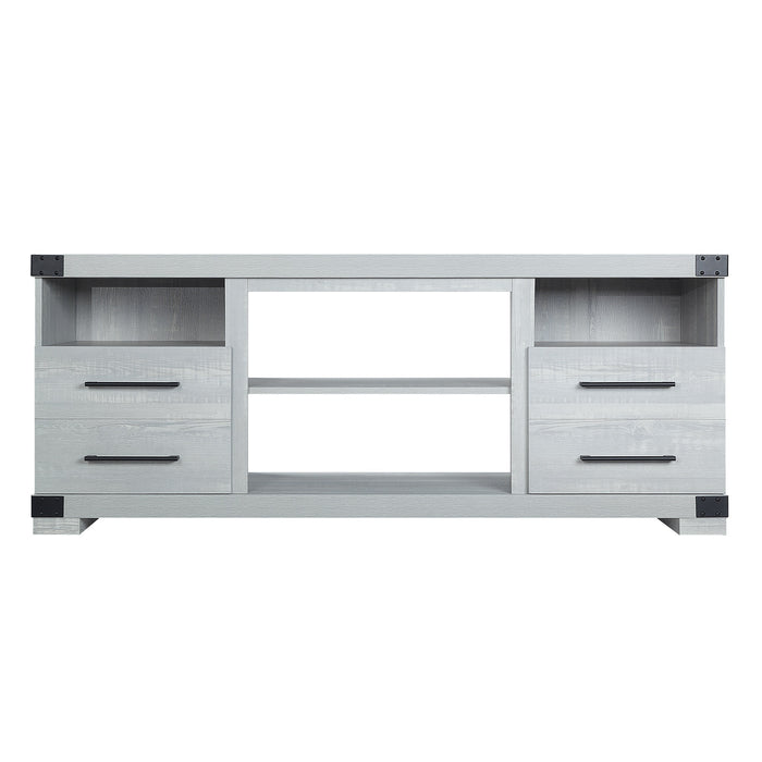 Meuble pour téléviseur Richmond de Manhattan Comfort de 60 po avec 2 tiroirs et 4 tablettes - gris