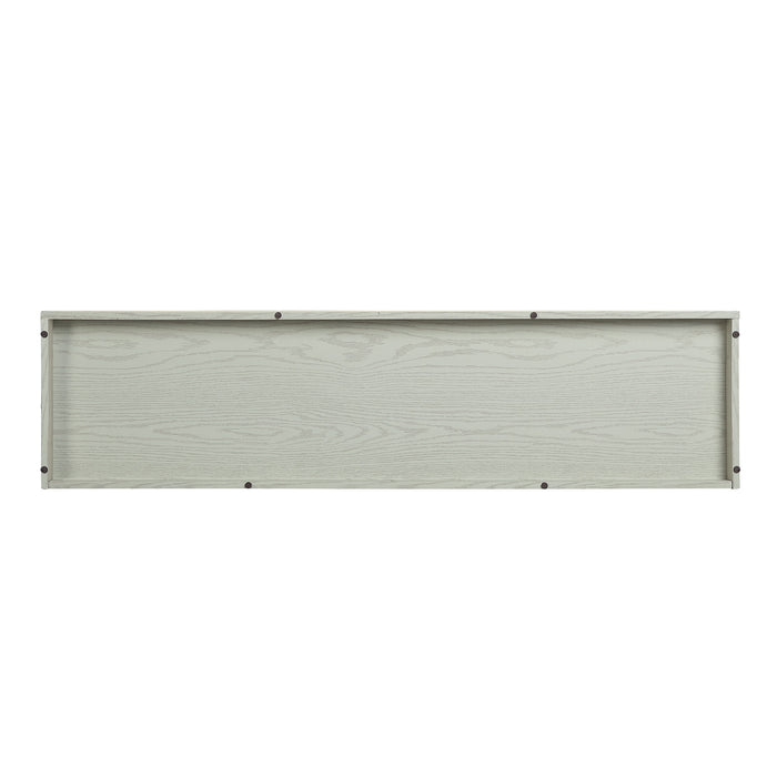 Meuble pour téléviseur Myrtle de Manhattan Comfort de 60 po avec 2 portes coulissantes - chêne crème