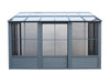 Gazebo Penguin Florence - Solarium mural 8x12 Toit de polycarbonate 