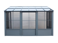 Gazebo Penguin Florence - Solarium mural 10x12 Toit de polycarbonate