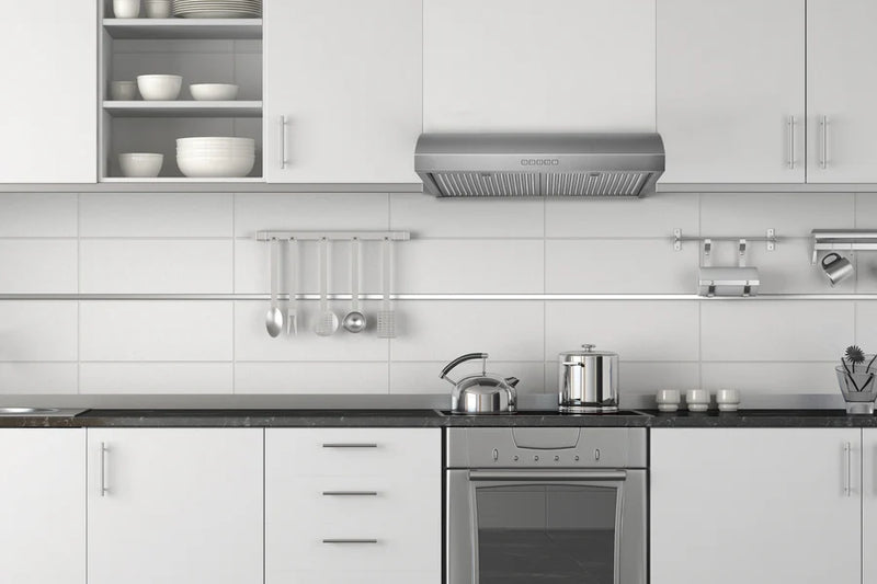 Hotte de cuisinière convertible sous l'armoire Hauslane Chef de 30 po en acier inoxydable - UC-B018SS-30