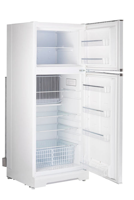 Réfrigérateur gaz propane Classic Rétro hors réseau par Unique 14 pi3 avec moniteur de CO - UGP-14C CR CM W