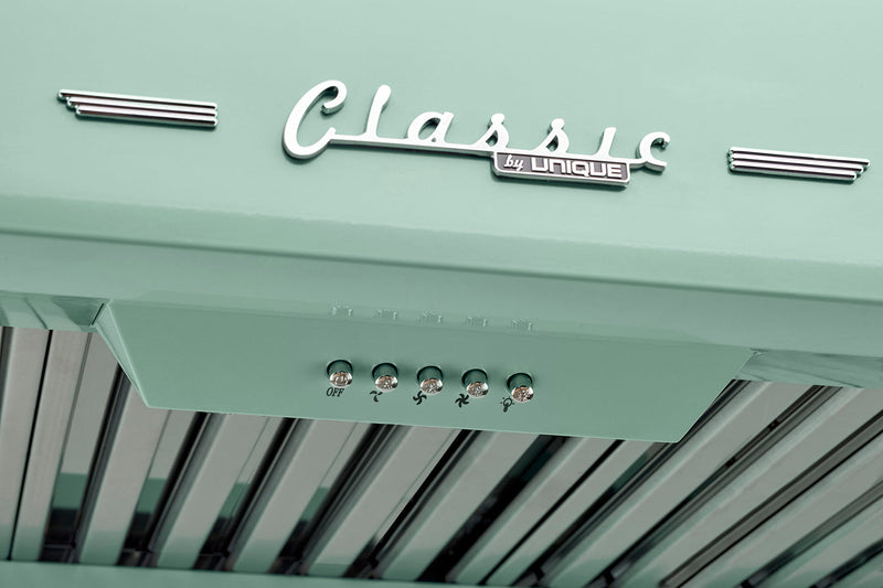 Hotte de cuisinière sous l'armoire Classic Rétro par Unique de 24 po - UGP-24CR RH LG