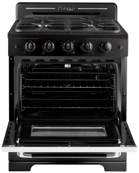 Cuisinière à gaz Classic Rétro par Unique de 30 po à convection - UGP-30CR B