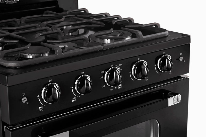 Cuisinière à gaz Classic Rétro par Unique de 30 po à convection - UGP-30CR B