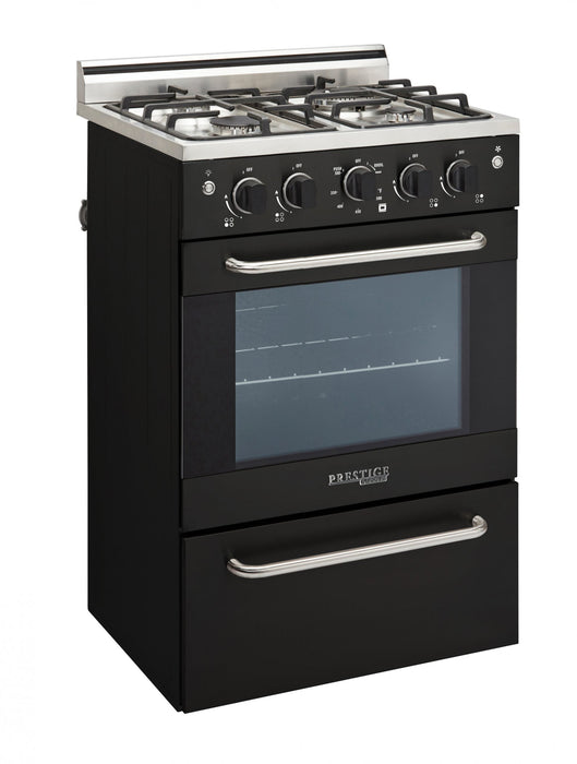 Cuisinière à gaz Prestige par Unique de 24 po à convection - UGP-24V PC1 B
