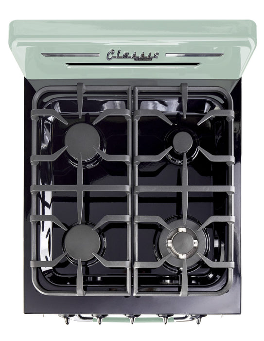Cuisinière à gaz Classic Rétro par Unique de 24 po à convection - UGP-24CR LG