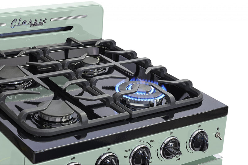 Cuisinière à gaz Classic Rétro par Unique de 24 po à convection - UGP-24CR LG