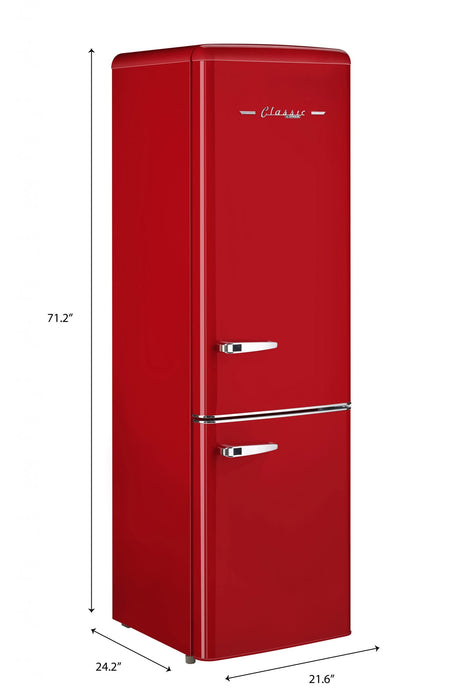 Réfrigérateur Classic Rétro par Unique de 9 pi³ à congélateur inférieur - UGP-275L R AC
