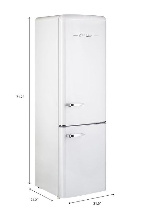 Réfrigérateur Classic Rétro par Unique de 9 pi³ à congélateur inférieur - UGP-275L W AC
