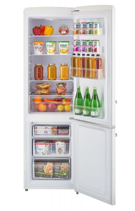 Réfrigérateur CC, alimentation solaire Classic Rétro hors réseau par Unique 10 pi³ congélateur inférieur - UGP-275L W