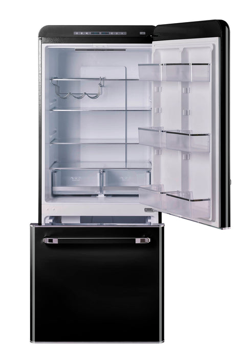 Classic Rétro par Unique sans givre Réfrigérateur à congélateur dans le bas de 18 pi³ - UGP-510L B AC