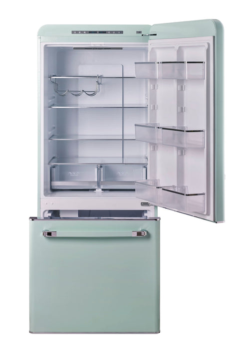 Classic Rétro par Unique sans givre Réfrigérateur à congélateur dans le bas de 18 pi³ - UGP-510L LG AC