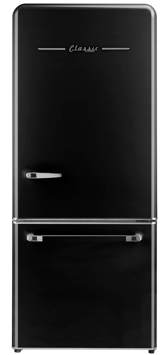 Classic Rétro par Unique sans givre Réfrigérateur à congélateur dans le bas de 18 pi³ - UGP-510L B AC