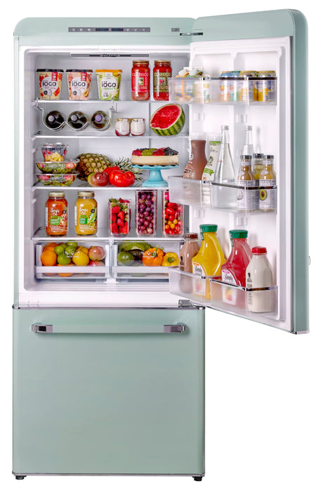 Classic Rétro par Unique sans givre Réfrigérateur à congélateur dans le bas de 18 pi³ - UGP-510L LG AC