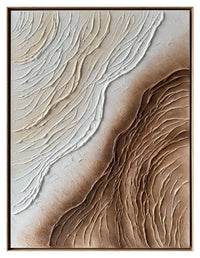 Œuvre d’art murale Earth Moves VIII peinte à la main - 36 po x 48 po