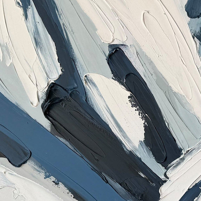 Œuvre d’art murale Shroud peinte à la main à texture épaisse - 48 po x 36 po