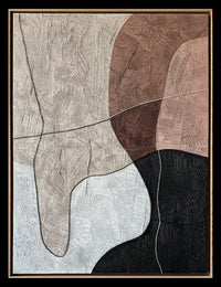 Œuvre d’art murale Earth Moves VII peinte à la main - 36 po x 48 po
