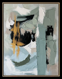  Œuvre d’art murale Seraph peinte à la main à texture épaisse - 36 po x 48 po