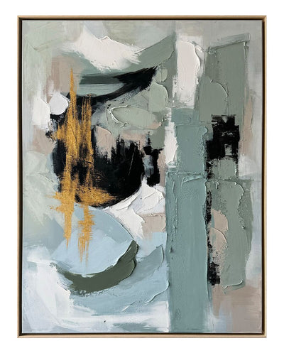 Seraph Hand Painted Heavy Textured Wall Art – 36" x 48" | Œuvre d’art murale Seraph peinte à la main à texture épaisse - 36 po x 48 po