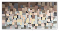 Œuvre d’art murale Pulse peinte à la main à texture épaisse - 60 po x 30 po