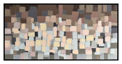 Pulse Hand-Painted Heavy Textured Wall Art – 60" x 30" | Œuvre d’art murale Pulse peinte à la main à texture épaisse - 60 po x 30 po