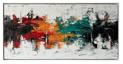 Spectrum Hand Painted Wall Art – 60" x 30" | Œuvre d’art murale Spectrum peinte à la main - 60 po x 30 po