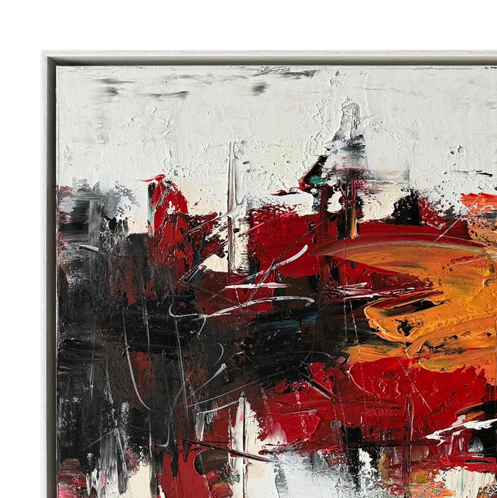 Œuvre d’art murale Spectrum peinte à la main - 60 po x 30 po