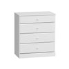 Commode Astrid à 4 tiroirs - blanche