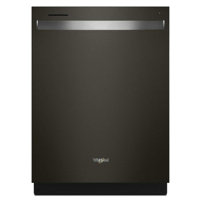 Whirlpool 24" 47 dBA Built-In Top-Control Dishwasher with Third Rack - Print Resist Black Stainless … | Lave-vaisselle encastré Whirlpool de 24 po et de 47 dBA avec commandes sur le dessus et 3e panier - …
