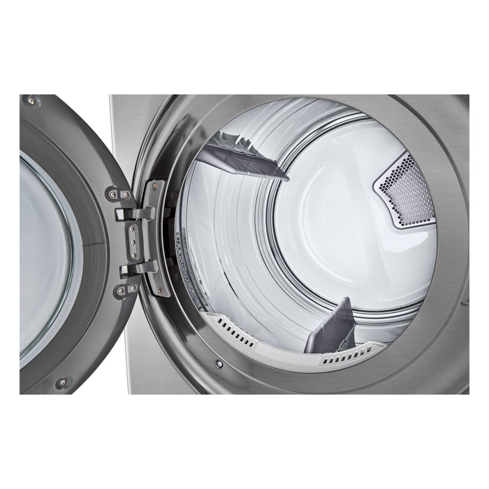 Tour de lavage LG à chargement frontal avec laveuse de 5,2 pi³ et sécheuse de 7,4 pi³ - acier graphite - WKEX200HVA 