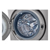 LG 5.2 Washer/7.4 Dryer Cu. Ft. Front-Load WashTower® with TurboWash® and TurboSteam® - Graphite Steel - WKEX200HVA | Tour de lavage LG à chargement frontal avec laveuse de 5,2 pi³ et sécheuse de 7,4 pi³ - acier graphite - WKEX200HVA