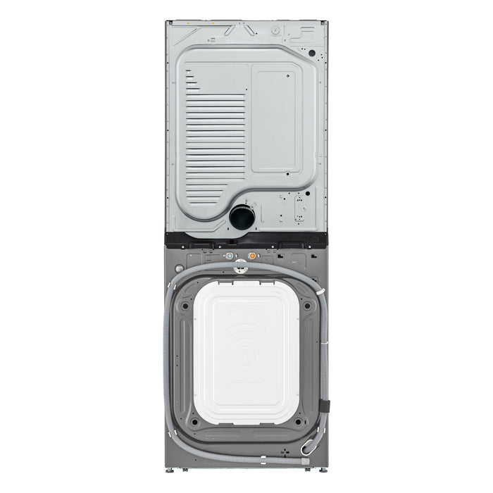 Tour de lavage LG à chargement frontal avec laveuse de 5,2 pi³ et sécheuse de 7,4 pi³ - acier graphite - WKEX200HVA 