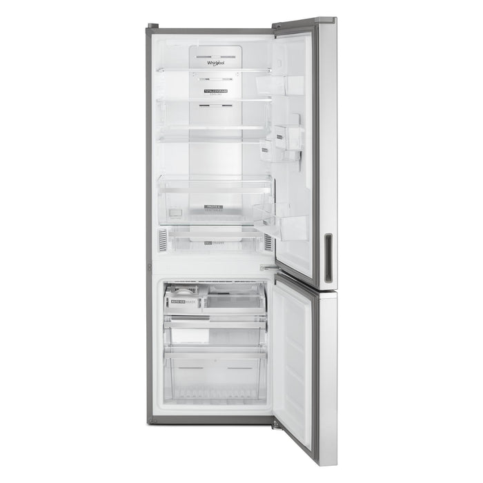 Réfrigérateur Whirlpool de 12,9 pi³ et de 24 po à congélateur inférieur - fini en acier inoxydable résistant aux traces de doigts - WRB543CMJZ